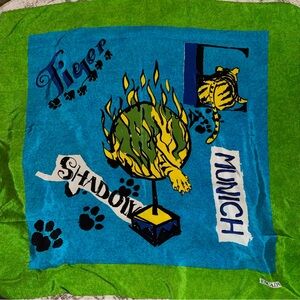 Escada Green and Blue Scarf